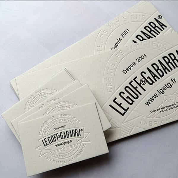 Dimensional Impact: Embossed Business Cards - Image 4