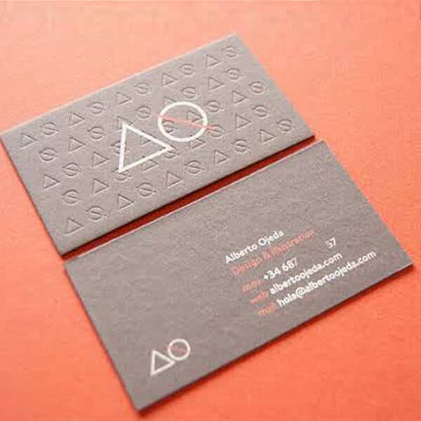 Dimensional Impact: Embossed Business Cards - Image 2